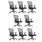 Modern High Back Office Chair Black Task Microfiber Arm Chair 8 Piece Set Clearhalo 'furn' 'furn_office_chair' 'Furniture' 'Office Chairs' 'Office Furniture' 'office_chair' 5934275