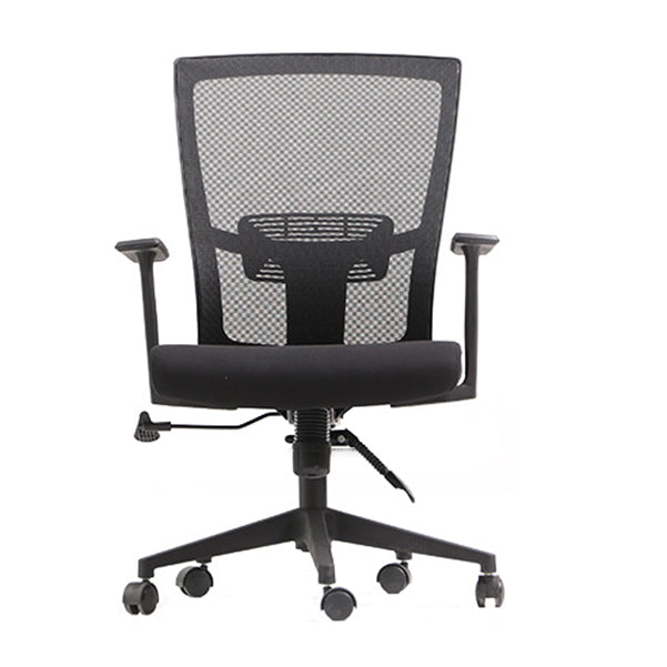 Modern High Back Office Chair Black Task Microfiber Arm Chair Clearhalo 'furn' 'furn_office_chair' 'Furniture' 'Office Chairs' 'Office Furniture' 'office_chair' 5934276