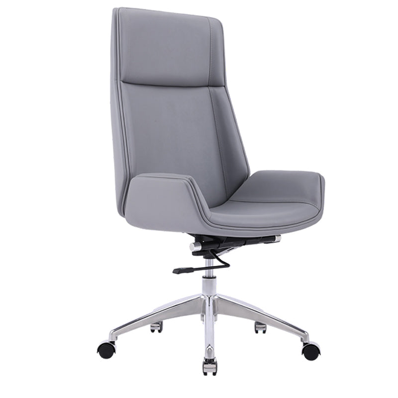 Contemporary Ergonomic Office Chair Adjustable Seat Height Desk Chair Grey 1 Piece Clearhalo 'furn' 'furn_office_chair' 'Furniture' 'Office Chairs' 'Office Furniture' 'office_chair' 5934281