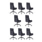 Contemporary Ergonomic Office Chair Adjustable Seat Height Desk Chair Black 8 Piece Set Clearhalo 'furn' 'furn_office_chair' 'Furniture' 'Office Chairs' 'Office Furniture' 'office_chair' 5934298