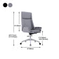 Contemporary Ergonomic Office Chair Adjustable Seat Height Desk Chair Clearhalo 'furn' 'furn_office_chair' 'Furniture' 'Office Chairs' 'Office Furniture' 'office_chair' 5934301