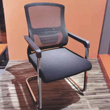 Contemporary Ergonomic Office Chair Mid-Back No Wheels Chair Clearhalo 'furn' 'furn_office_chair' 'Furniture' 'Office Chairs' 'Office Furniture' 'office_chair' 5934325