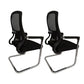 Contemporary Ergonomic Office Chair Mid-Back No Wheels Chair 2 Piece Set Clearhalo 'furn' 'furn_office_chair' 'Furniture' 'Office Chairs' 'Office Furniture' 'office_chair' 5934326