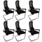 Contemporary Ergonomic Office Chair Mid-Back No Wheels Chair 6 Piece Set Clearhalo 'furn' 'furn_office_chair' 'Furniture' 'Office Chairs' 'Office Furniture' 'office_chair' 5934329