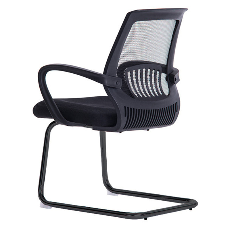 Mid-Back Office Chair Contemporary Ergonomic No Wheels Desk Chair Clearhalo 'furn' 'furn_office_chair' 'Furniture' 'Office Chairs' 'Office Furniture' 'office_chair' 5934353