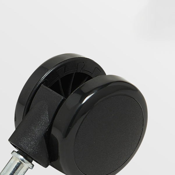 コンテンポラリーアームチェア調整可能なシート高さ固定腕黒革のオフィスチェア