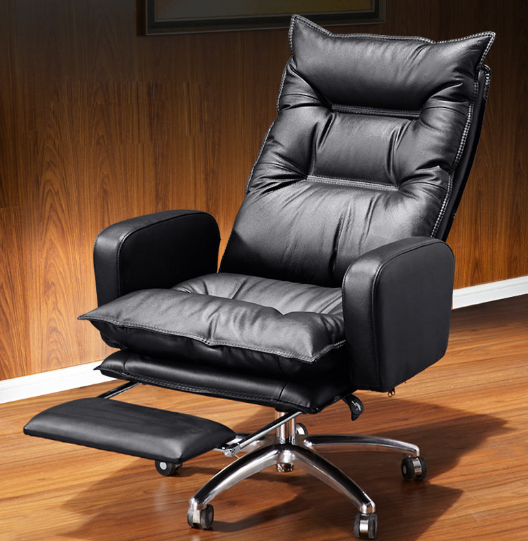 Modern Padded Arms Managers Chair Adjustable Seat Height Chair Black 1 Piece Clearhalo 'furn' 'furn_office_chair' 'Furniture' 'Office Chairs' 'Office Furniture' 'office_chair' 5934376