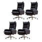 Modern Padded Arms Managers Chair Adjustable Seat Height Chair Black 4 Piece Set Clearhalo 'furn' 'furn_office_chair' 'Furniture' 'Office Chairs' 'Office Furniture' 'office_chair' 5934391