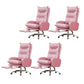 Modern Padded Arms Managers Chair Adjustable Seat Height Chair Pink 4 Piece Set Clearhalo 'furn' 'furn_office_chair' 'Furniture' 'Office Chairs' 'Office Furniture' 'office_chair' 5934394