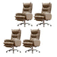 Modern Padded Arms Managers Chair Adjustable Seat Height Chair Khaki 4 Piece Set Clearhalo 'furn' 'furn_office_chair' 'Furniture' 'Office Chairs' 'Office Furniture' 'office_chair' 5934396