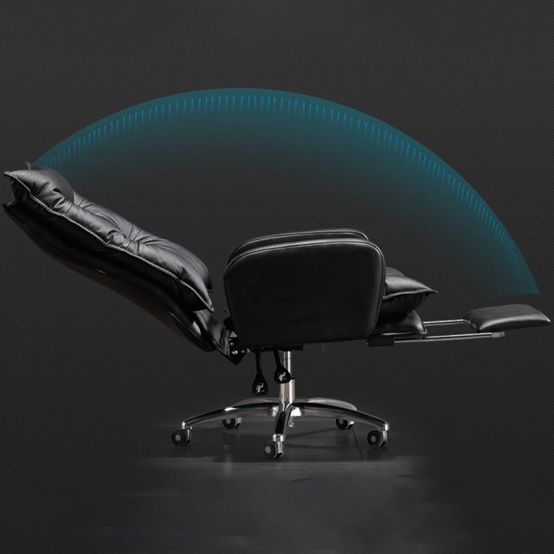 Modern Padded Arms Managers Chair Adjustable Seat Height Chair Clearhalo 'furn' 'furn_office_chair' 'Furniture' 'Office Chairs' 'Office Furniture' 'office_chair' 5934398
