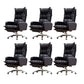 Modern Padded Arms Managers Chair Adjustable Seat Height Chair Black 6 Piece Set Clearhalo 'furn' 'furn_office_chair' 'Furniture' 'Office Chairs' 'Office Furniture' 'office_chair' 5934400