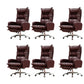 Modern Padded Arms Managers Chair Adjustable Seat Height Chair Coffee 6 Piece Set Clearhalo 'furn' 'furn_office_chair' 'Furniture' 'Office Chairs' 'Office Furniture' 'office_chair' 5934404