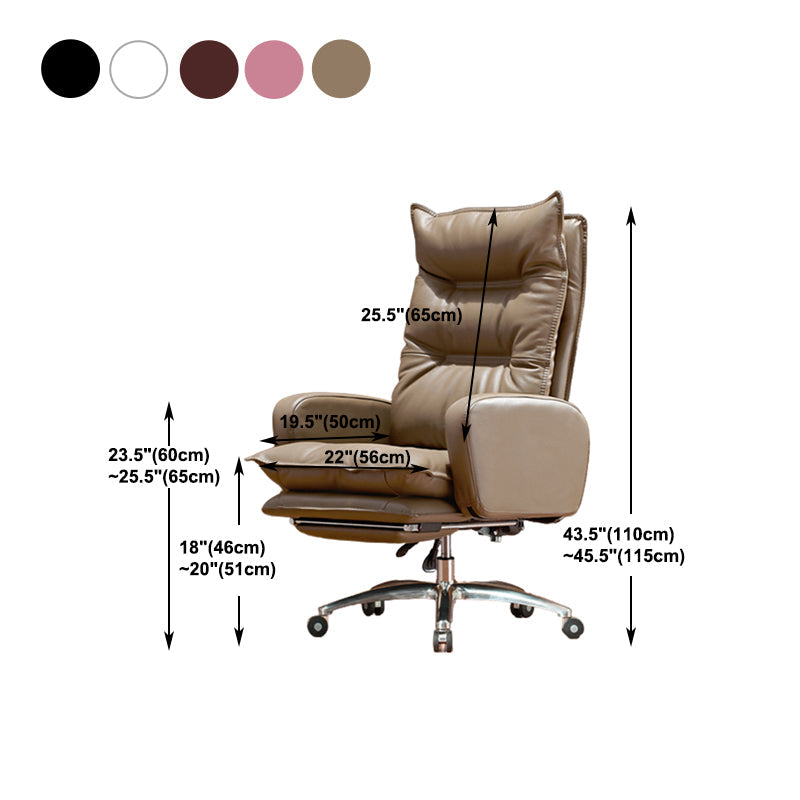 Modern Padded Arms Managers Chair Adjustable Seat Height Chair Clearhalo 'furn' 'furn_office_chair' 'Furniture' 'Office Chairs' 'Office Furniture' 'office_chair' 5934410