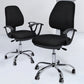 Contemporary Arm Chair Adjustable Seat Height Fixed Arms Black Office Chair Clearhalo 'furn' 'furn_office_chair' 'Furniture' 'Office Chairs' 'Office Furniture' 'office_chair' 5934414