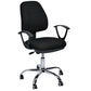 Contemporary Arm Chair Adjustable Seat Height Fixed Arms Black Office Chair Clearhalo 'furn' 'furn_office_chair' 'Furniture' 'Office Chairs' 'Office Furniture' 'office_chair' 5934419