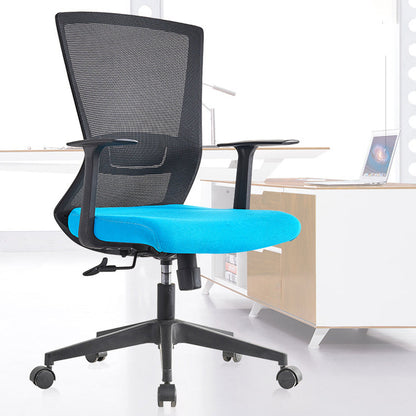Contemporary Arm Chair Adjustable Seat Height Fixed Arms Nylon Office Chair 1 Piece Clearhalo 'furn' 'furn_office_chair' 'Furniture' 'Office Chairs' 'Office Furniture' 'office_chair' 5934426