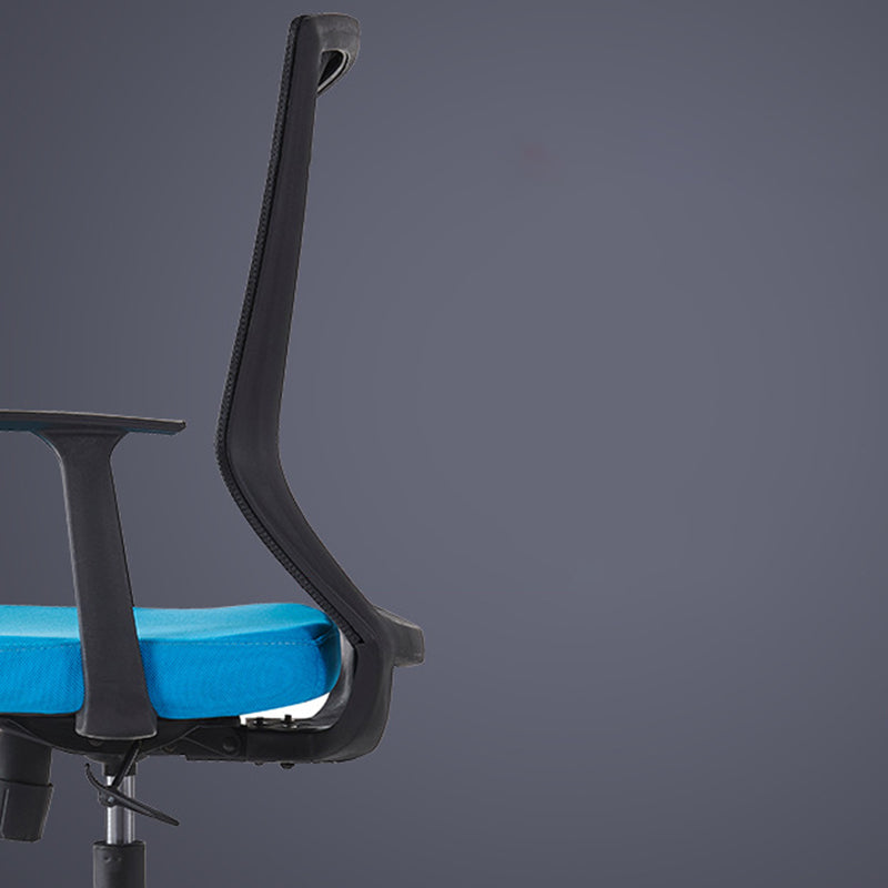Contemporary Arm Chair Adjustable Seat Height Fixed Arms Nylon Office Chair Clearhalo 'furn' 'furn_office_chair' 'Furniture' 'Office Chairs' 'Office Furniture' 'office_chair' 5934435