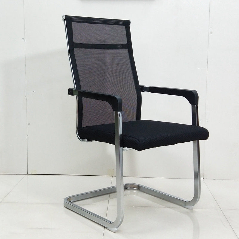 Contemporary Ergonomic Office Chair No Wheels Fixed Arms Task Chair Clearhalo 'furn' 'furn_office_chair' 'Furniture' 'Office Chairs' 'Office Furniture' 'office_chair' 5934502