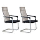 Contemporary Ergonomic Office Chair No Wheels Fixed Arms Task Chair Black-Brown 2 Piece Set High-Back (Over 22 in.) Clearhalo 'furn' 'furn_office_chair' 'Furniture' 'Office Chairs' 'Office Furniture' 'office_chair' 5934505