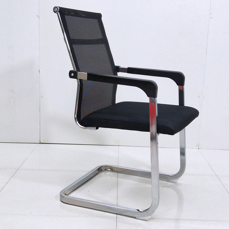 Contemporary Ergonomic Office Chair No Wheels Fixed Arms Task Chair Clearhalo 'furn' 'furn_office_chair' 'Furniture' 'Office Chairs' 'Office Furniture' 'office_chair' 5934506