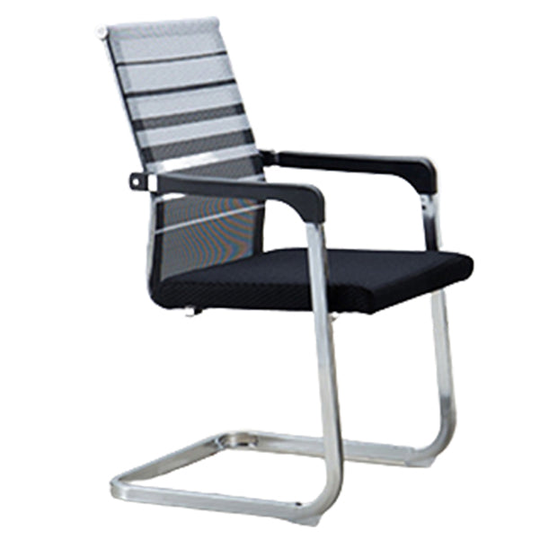 Contemporary Ergonomic Office Chair No Wheels Fixed Arms Task Chair Clearhalo 'furn' 'furn_office_chair' 'Furniture' 'Office Chairs' 'Office Furniture' 'office_chair' 5934515