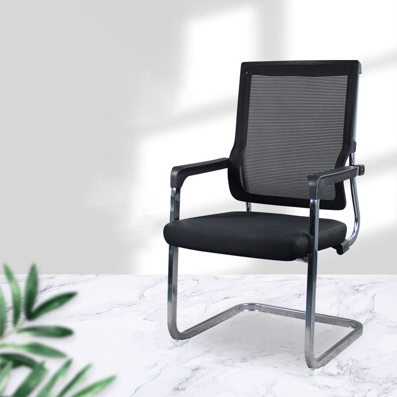 Modern Fixed Arms Office Chair Breathable AirGrid No Wheels Desk Chair Clearhalo 'furn' 'furn_office_chair' 'Furniture' 'Office Chairs' 'Office Furniture' 'office_chair' 5934580