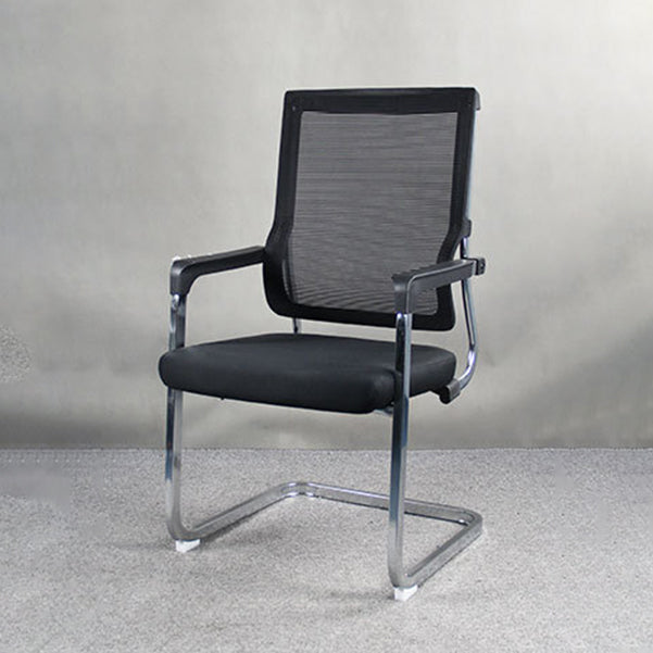 Modern Fixed Arms Office Chair Breathable AirGrid No Wheels Desk Chair Clearhalo 'furn' 'furn_office_chair' 'Furniture' 'Office Chairs' 'Office Furniture' 'office_chair' 5934583