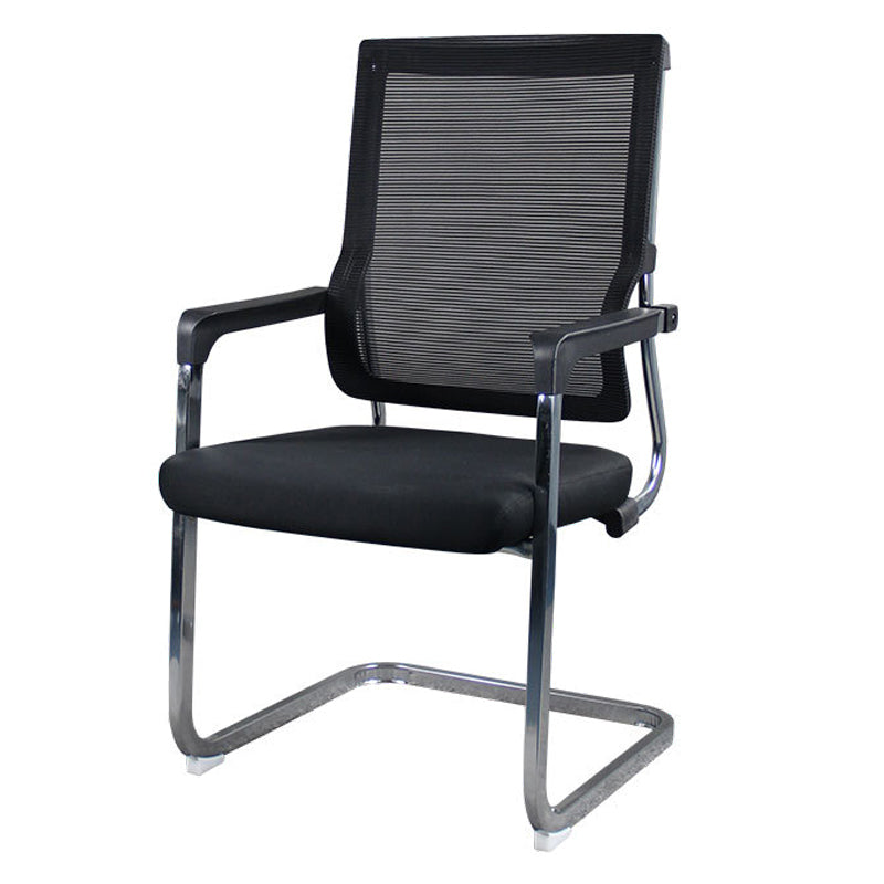 Modern Fixed Arms Office Chair Breathable AirGrid No Wheels Desk Chair Clearhalo 'furn' 'furn_office_chair' 'Furniture' 'Office Chairs' 'Office Furniture' 'office_chair' 5934586