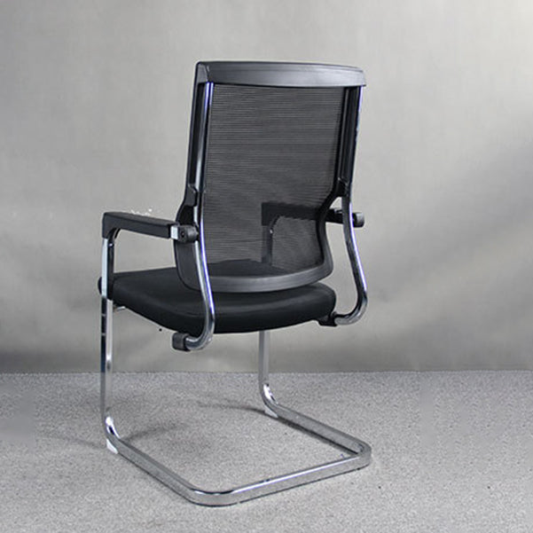 Modern Fixed Arms Office Chair Breathable AirGrid No Wheels Desk Chair Clearhalo 'furn' 'furn_office_chair' 'Furniture' 'Office Chairs' 'Office Furniture' 'office_chair' 5934592
