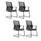 Sillón con respaldo alto contemporáneo ergonómico sin ruedas silla de escritorio