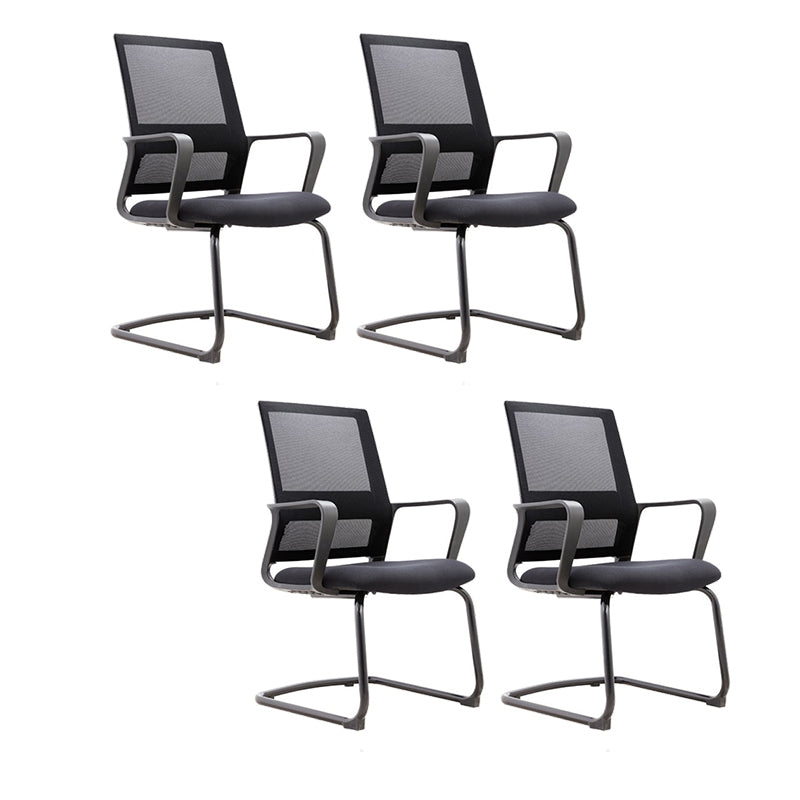 Sillón con respaldo alto contemporáneo ergonómico sin ruedas silla de escritorio