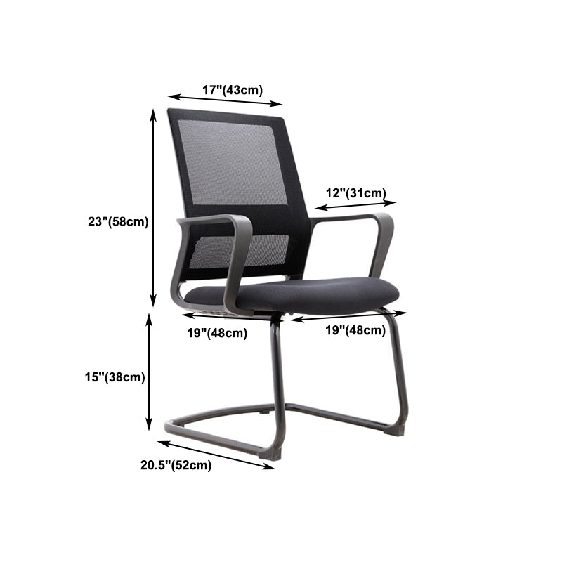 Sillón con respaldo alto contemporáneo ergonómico sin ruedas silla de escritorio
