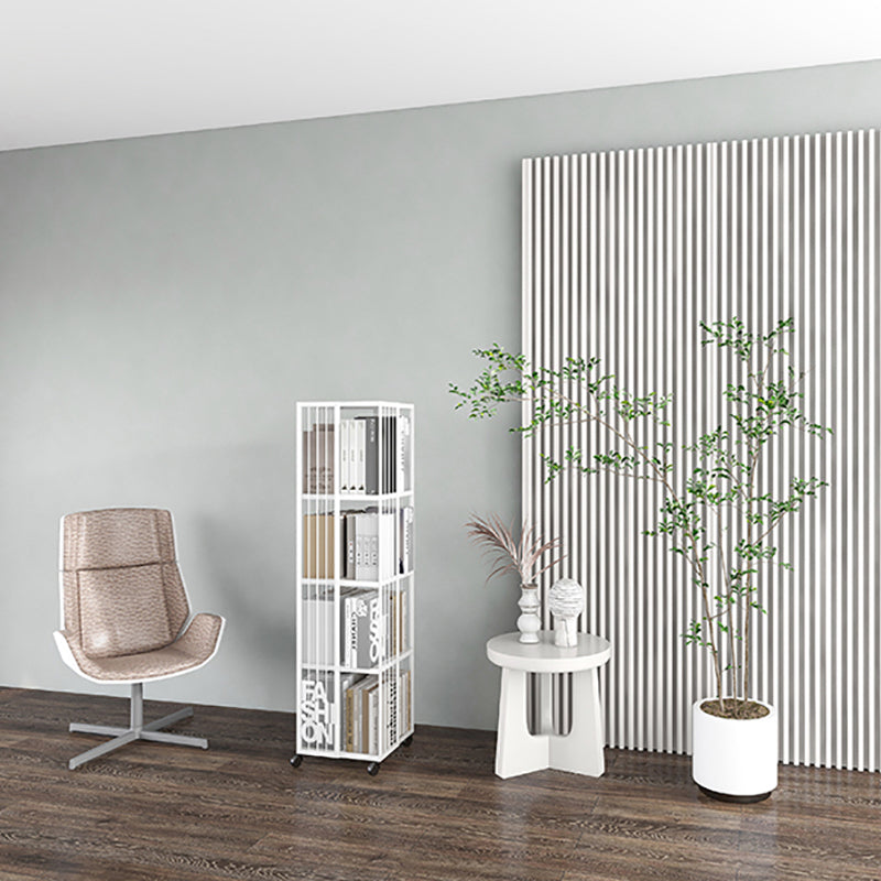 Estante de metal moderno y contemporáneo estantería abierta con una plataforma