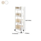 Urban Closed Back Shelf Bookcase Plastic/Acrylic Bookshelf with Caster Clearhalo 'Bookcases' 'furn' 'furn_bookcases' 'Furniture' 'Office Furniture' 5934738
