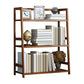 Contemporary Brown Bamboo Shelf Bookcase Open Bookcase for Study Room 20"L x 12"W x 33"H Clearhalo 'Bookcases' 'furn' 'furn_bookcases' 'Furniture' 'Office Furniture' 5934756