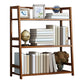 Contemporary Brown Bamboo Shelf Bookcase Open Bookcase for Study Room 27.6"L x 11.8"W x 32.7"H Clearhalo 'Bookcases' 'furn' 'furn_bookcases' 'Furniture' 'Office Furniture' 5934758