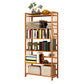 Contemporary Brown Bamboo Shelf Bookcase Open Bookcase for Study Room Clearhalo 'Bookcases' 'furn' 'furn_bookcases' 'Furniture' 'Office Furniture' 5934763