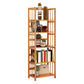 Contemporary Brown Bamboo Shelf Bookcase Open Bookcase for Study Room 19.7"L x 9.8"W x 60.6"H Clearhalo 'Bookcases' 'furn' 'furn_bookcases' 'Furniture' 'Office Furniture' 5934779