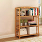 Contemporary Brown Bamboo Shelf Bookcase Open Bookcase for Study Room Clearhalo 'Bookcases' 'furn' 'furn_bookcases' 'Furniture' 'Office Furniture' 5934781
