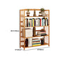 Contemporary Brown Bamboo Shelf Bookcase Open Bookcase for Study Room Clearhalo 'Bookcases' 'furn' 'furn_bookcases' 'Furniture' 'Office Furniture' 5934790