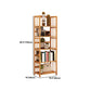 Contemporary Brown Bamboo Shelf Bookcase Open Bookcase for Study Room Clearhalo 'Bookcases' 'furn' 'furn_bookcases' 'Furniture' 'Office Furniture' 5934791