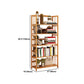 Contemporary Brown Bamboo Shelf Bookcase Open Bookcase for Study Room Clearhalo 'Bookcases' 'furn' 'furn_bookcases' 'Furniture' 'Office Furniture' 5934792