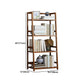 Contemporary Brown Bamboo Shelf Bookcase Open Bookcase for Study Room Clearhalo 'Bookcases' 'furn' 'furn_bookcases' 'Furniture' 'Office Furniture' 5934799