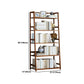 Contemporary Brown Bamboo Shelf Bookcase Open Bookcase for Study Room Clearhalo 'Bookcases' 'furn' 'furn_bookcases' 'Furniture' 'Office Furniture' 5934802