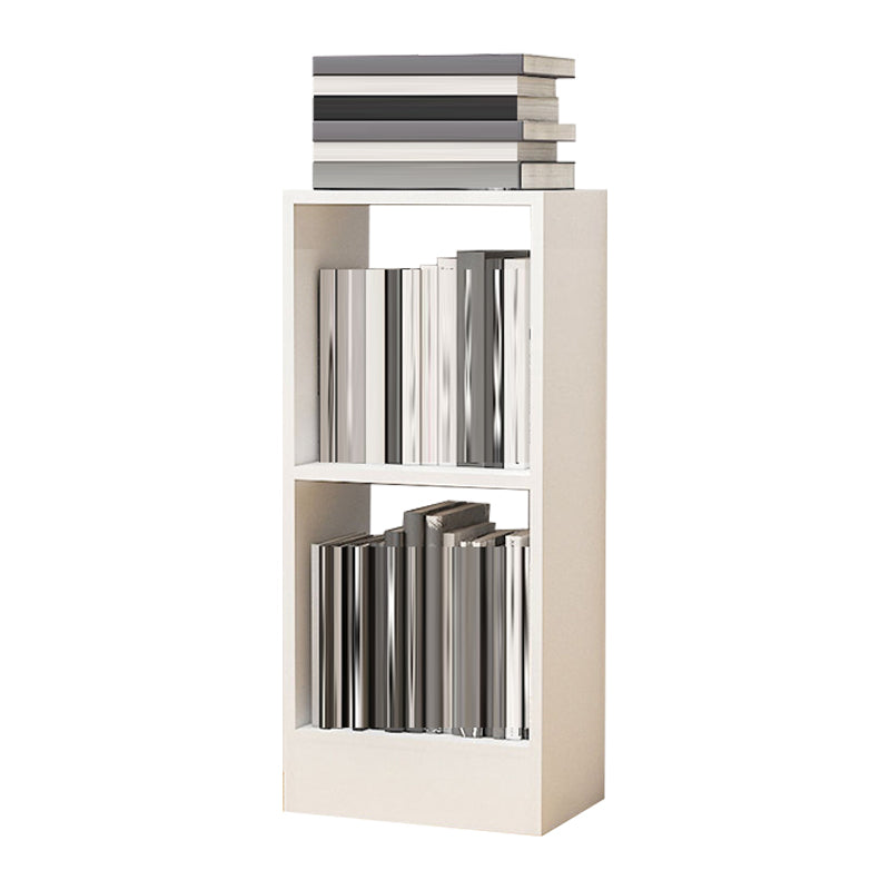 Contemporáneo Back Back Book Stant Engineered Wood Bookcase con estantes