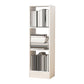 Contemporáneo Back Back Book Stant Engineered Wood Bookcase con estantes