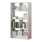 Contemporáneo Back Back Book Stant Engineered Wood Bookcase con estantes
