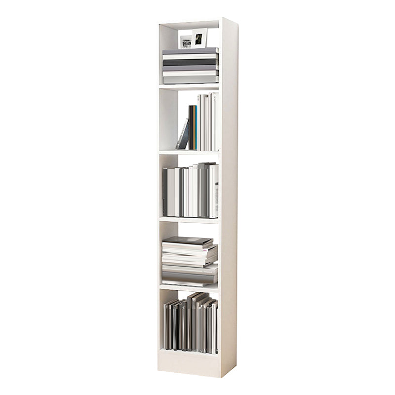 Contemporáneo Back Back Book Stant Engineered Wood Bookcase con estantes