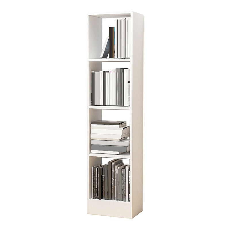 Contemporáneo Back Back Book Stant Engineered Wood Bookcase con estantes